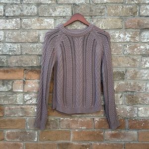 Andrea jovine cable knit sweater. Size M, mauve color.